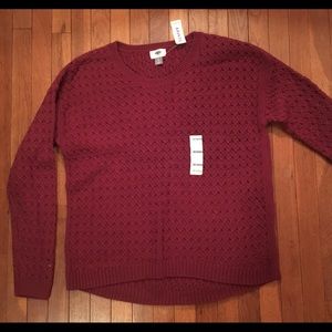 NWT waffled knit sweater Old Navy size large